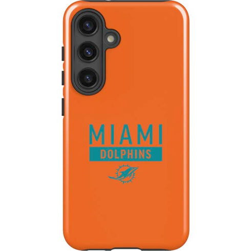 NFL Miami Dolphins Orange Performance Series Galaxy S24 Plus Impact Case