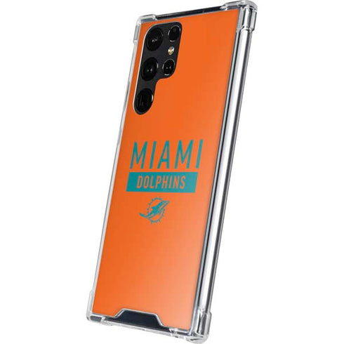 NFL Miami Dolphins Orange Performance Series Galaxy S24 Ultra Clear Case