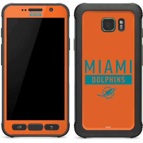 NFL Miami Dolphins Orange Performance Series Galaxy S7 Active Skin