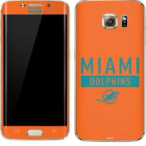 NFL Miami Dolphins Orange Performance Series Galaxy S7 Edge Skin