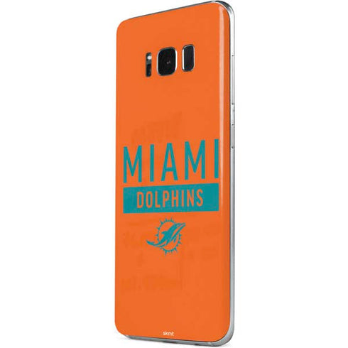 NFL Miami Dolphins Orange Performance Series Galaxy S8 Skin