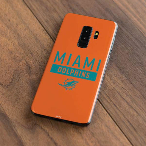 NFL Miami Dolphins Orange Performance Series Galaxy S9 Plus Skin