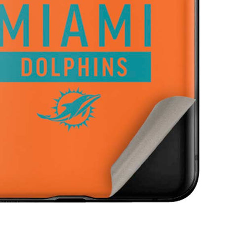 NFL Miami Dolphins Orange Performance Series Galaxy Z Flip Skin