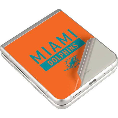 NFL Miami Dolphins Orange Performance Series Galaxy Z Flip3 5G Skin