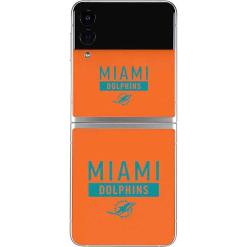 NFL Miami Dolphins Orange Performance Series Galaxy Z Flip4 5G Skin