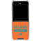 NFL Miami Dolphins Orange Performance Series Galaxy Z Flip5 5G Clear Case