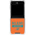 NFL Miami Dolphins Orange Performance Series Galaxy Z Flip5 5G Clear Case