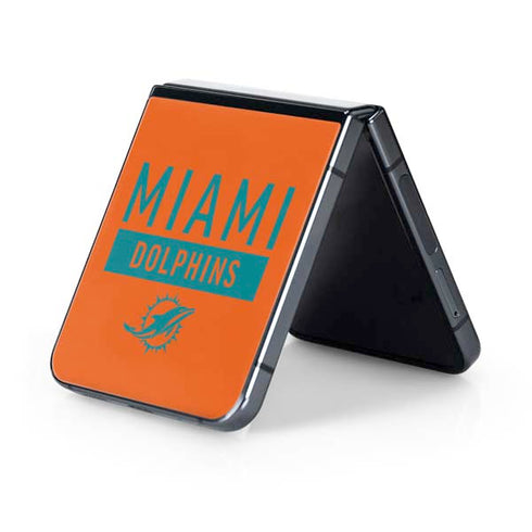 NFL Miami Dolphins Orange Performance Series Galaxy Z Flip5 5G Skin
