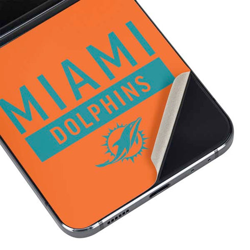 NFL Miami Dolphins Orange Performance Series Galaxy Z Flip5 5G Skin
