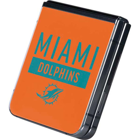 NFL Miami Dolphins Orange Performance Series Galaxy Z Flip5 5G Skin