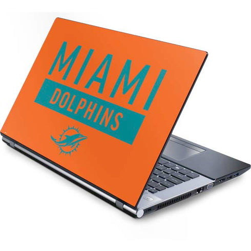 NFL Miami Dolphins Orange Performance Series Generic Laptop Skin