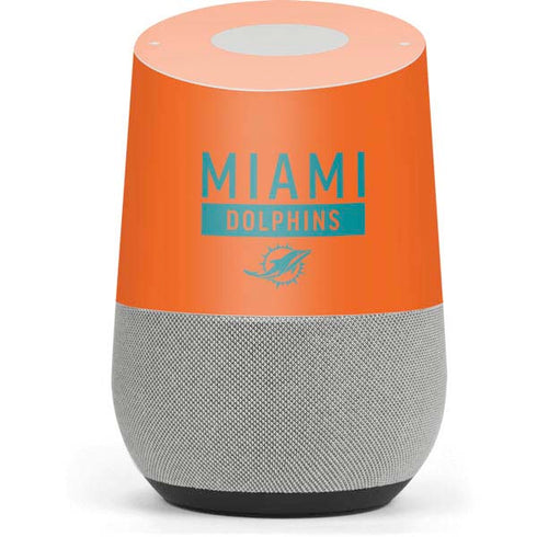 NFL Miami Dolphins Orange Performance Series Google Home Skin