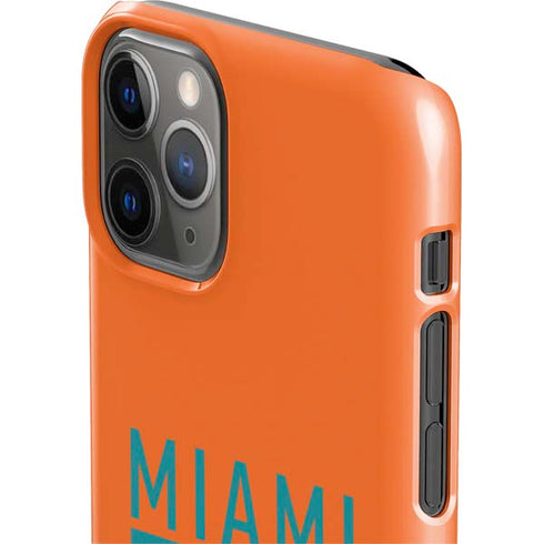 NFL Miami Dolphins Orange Performance Series iPhone 11 Pro Lite Case
