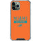 NFL Miami Dolphins Orange Performance Series iPhone 11 Pro Max Clear Case