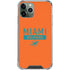 NFL Miami Dolphins Orange Performance Series iPhone 11 Pro Max Clear Case