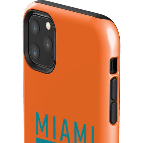 NFL Miami Dolphins Orange Performance Series iPhone 11 Pro Max Impact Case