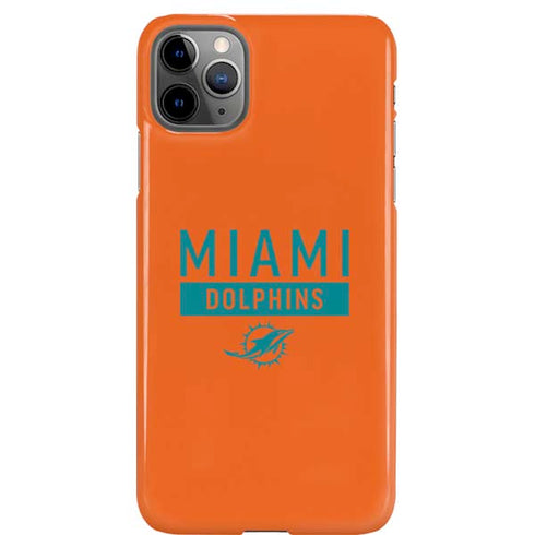 NFL Miami Dolphins Orange Performance Series iPhone 11 Pro Max Lite Case