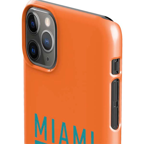 NFL Miami Dolphins Orange Performance Series iPhone 11 Pro Max Lite Case