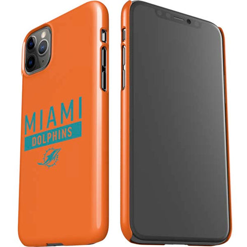 NFL Miami Dolphins Orange Performance Series iPhone 11 Pro Max Lite Case
