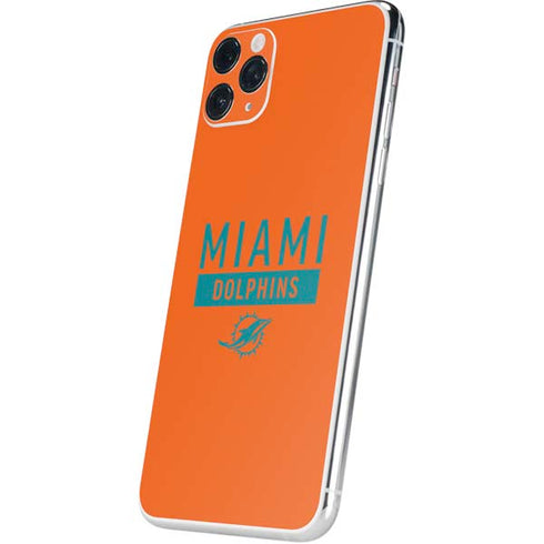 NFL Miami Dolphins Orange Performance Series iPhone 11 Pro Max Skin