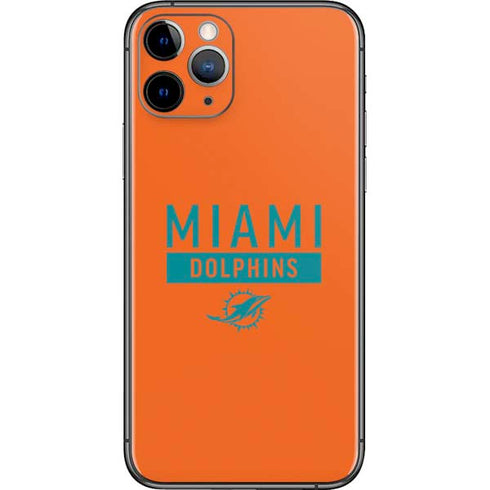 NFL Miami Dolphins Orange Performance Series iPhone 11 Pro Skin