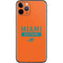NFL Miami Dolphins Orange Performance Series iPhone 11 Pro Skin