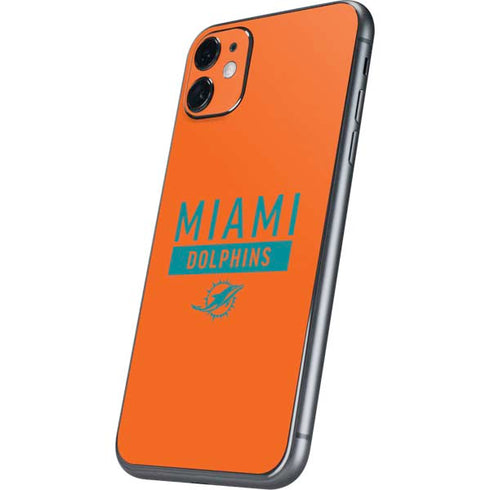 NFL Miami Dolphins Orange Performance Series iPhone 11 Skin