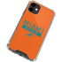 NFL Miami Dolphins Orange Performance Series iPhone 12 Clear Case