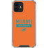 NFL Miami Dolphins Orange Performance Series iPhone 12 Mini Clear Case