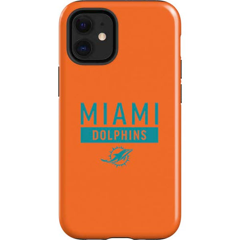 NFL Miami Dolphins Orange Performance Series iPhone 12 Mini Impact Case