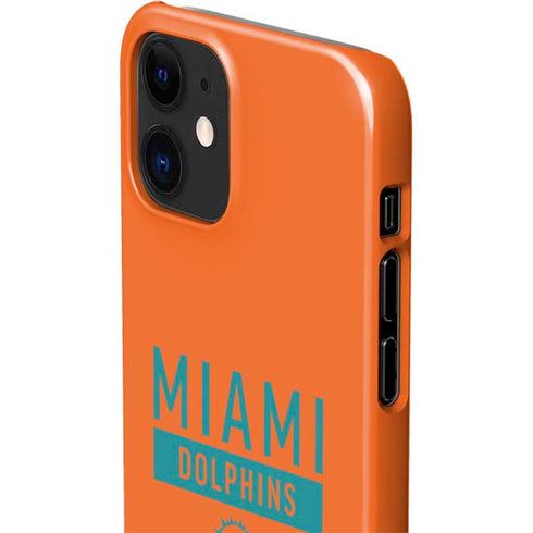 NFL Miami Dolphins Orange Performance Series iPhone 12 Mini Lite Case