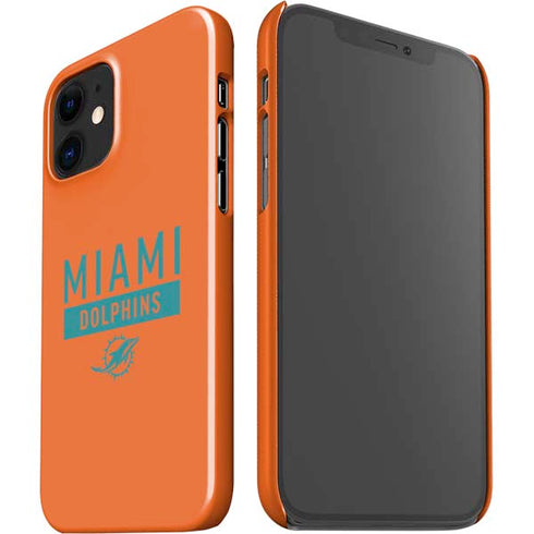 NFL Miami Dolphins Orange Performance Series iPhone 12 Mini Lite Case