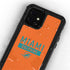 NFL Miami Dolphins Orange Performance Series iPhone 12 Mini Waterproof Case