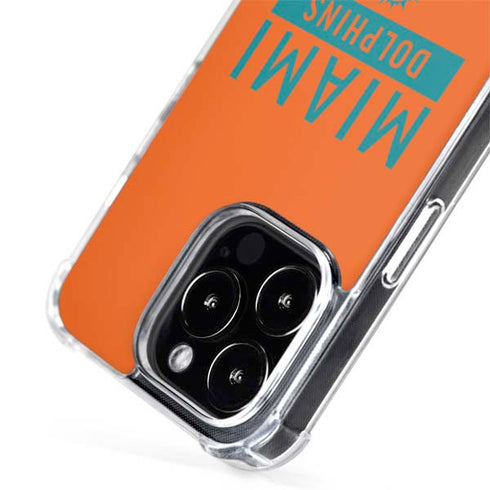 NFL Miami Dolphins Orange Performance Series iPhone 13 Pro MagSafe Case