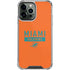 NFL Miami Dolphins Orange Performance Series iPhone 13 Pro Max Clear Case