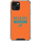 NFL Miami Dolphins Orange Performance Series iPhone 14 Clear Case