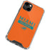 NFL Miami Dolphins Orange Performance Series iPhone 14 Clear Case