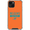 NFL Miami Dolphins Orange Performance Series iPhone 14 Plus Clear Case