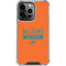 NFL Miami Dolphins Orange Performance Series iPhone 15 Pro Clear Case