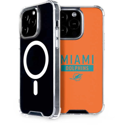 NFL Miami Dolphins Orange Performance Series iPhone 15 Pro MagSafe Case