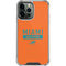 NFL Miami Dolphins Orange Performance Series iPhone 15 Pro Max Clear Case