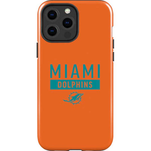 NFL Miami Dolphins Orange Performance Series iPhone 15 Pro Max Impact Case