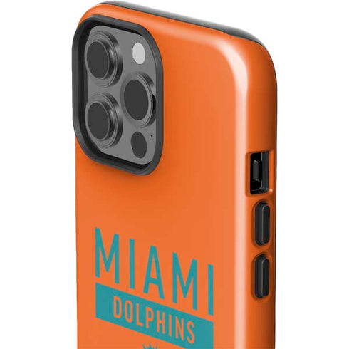 NFL Miami Dolphins Orange Performance Series iPhone 15 Pro Max Impact Case