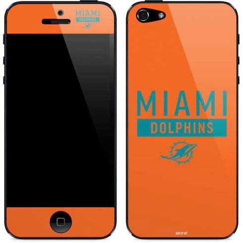 NFL Miami Dolphins Orange Performance Series iPhone 5/5s/5SE Skin