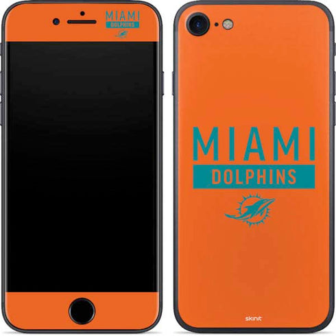 NFL Miami Dolphins Orange Performance Series iPhone 7 Skin