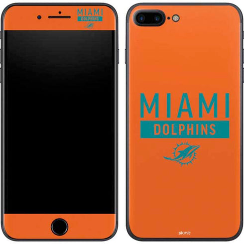 NFL Miami Dolphins Orange Performance Series iPhone 8 Plus Skin