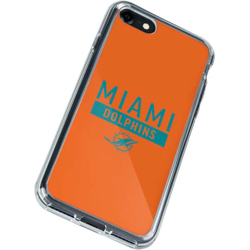 NFL Miami Dolphins Orange Performance Series iPhone SE (2nd & 3rd Gen) Clear Case