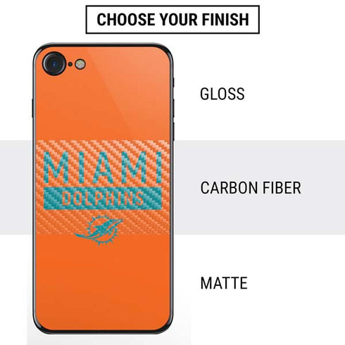 NFL Miami Dolphins Orange Performance Series iPhone SE (2nd & 3rd Gen) Skin