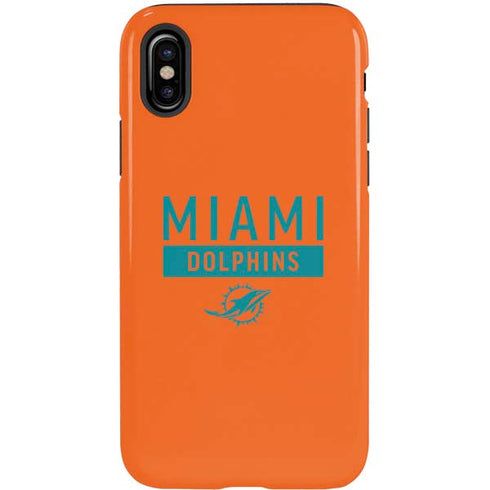 NFL Miami Dolphins Orange Performance Series iPhone X Pro Case