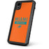 NFL Miami Dolphins Orange Performance Series iPhone XR Waterproof Case